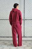 Burgundy Vintage Wash Hoodie