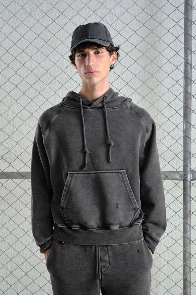 BLACK VINTAGE WASH SWEATSHIRT