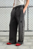BLACK VINTAGE WASH JOGGER PANTS